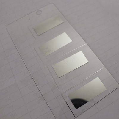 Mirror Chrome et or Mirror Silk Screen Printing Ink Imprimé sur le côté arrière du verre plastique